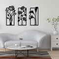 Elegant Home Decor- Set of 3 Floral Frames