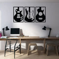 Wooden Guitar Wall Decor- Musical Decor For Home, studio, and Offices Spaces