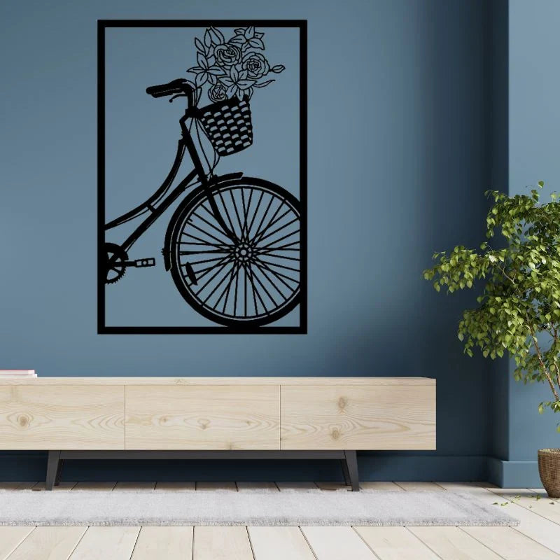 Wooden Bicycle Wall Decor- Modern Bicycle Decor