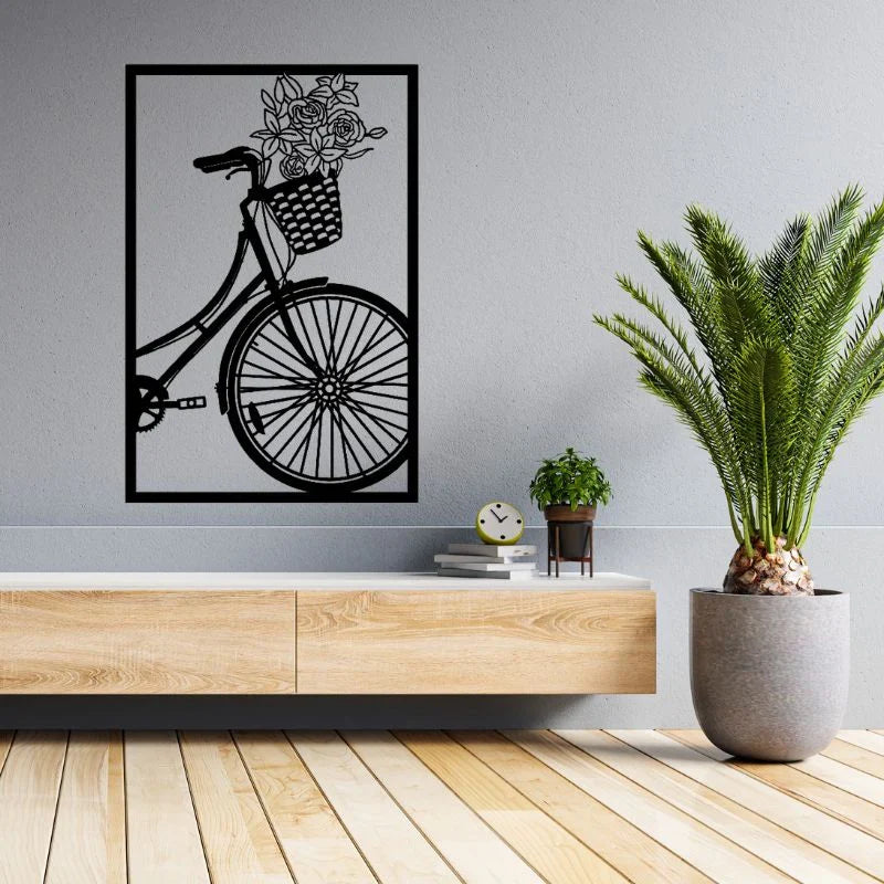 Wooden Bicycle Wall Decor- Modern Bicycle Decor