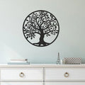 Black Wooden Tree Of Life Wall Decor- Wall Hanging Decoration