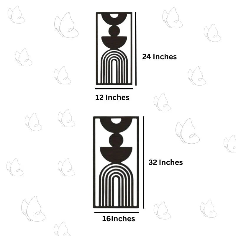 Wooden Bohemian Style wall Decor - Set of 3