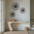 Premium Daisy Floral Acrylic wall decor- Minimal Home Decor 3ps