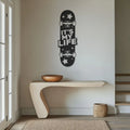 Premium ' It's My Life ' Acrylic Skateboard Wall Decor- Modern Room and Gaming Art