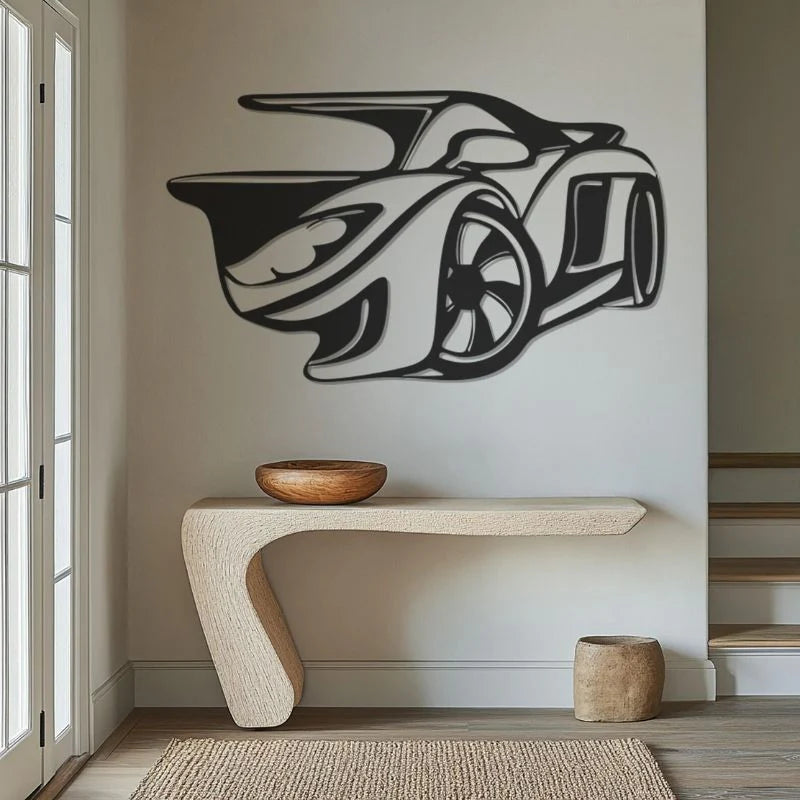 Acrylic Sports Car Wall Decor- 3D Modern Design
