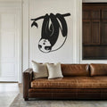 Premium Hanging Sloth Wall Decor- Black Acrylic Design
