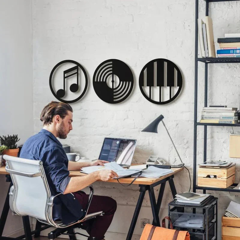 Music Notes 3D Premium Acrylic Wall Decor