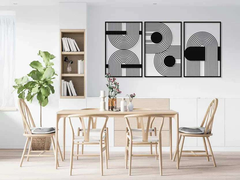 Wooden Luxuary Wall Decor -  Geometric wall Decor For Living room and Bedroom